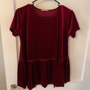 Velvet top